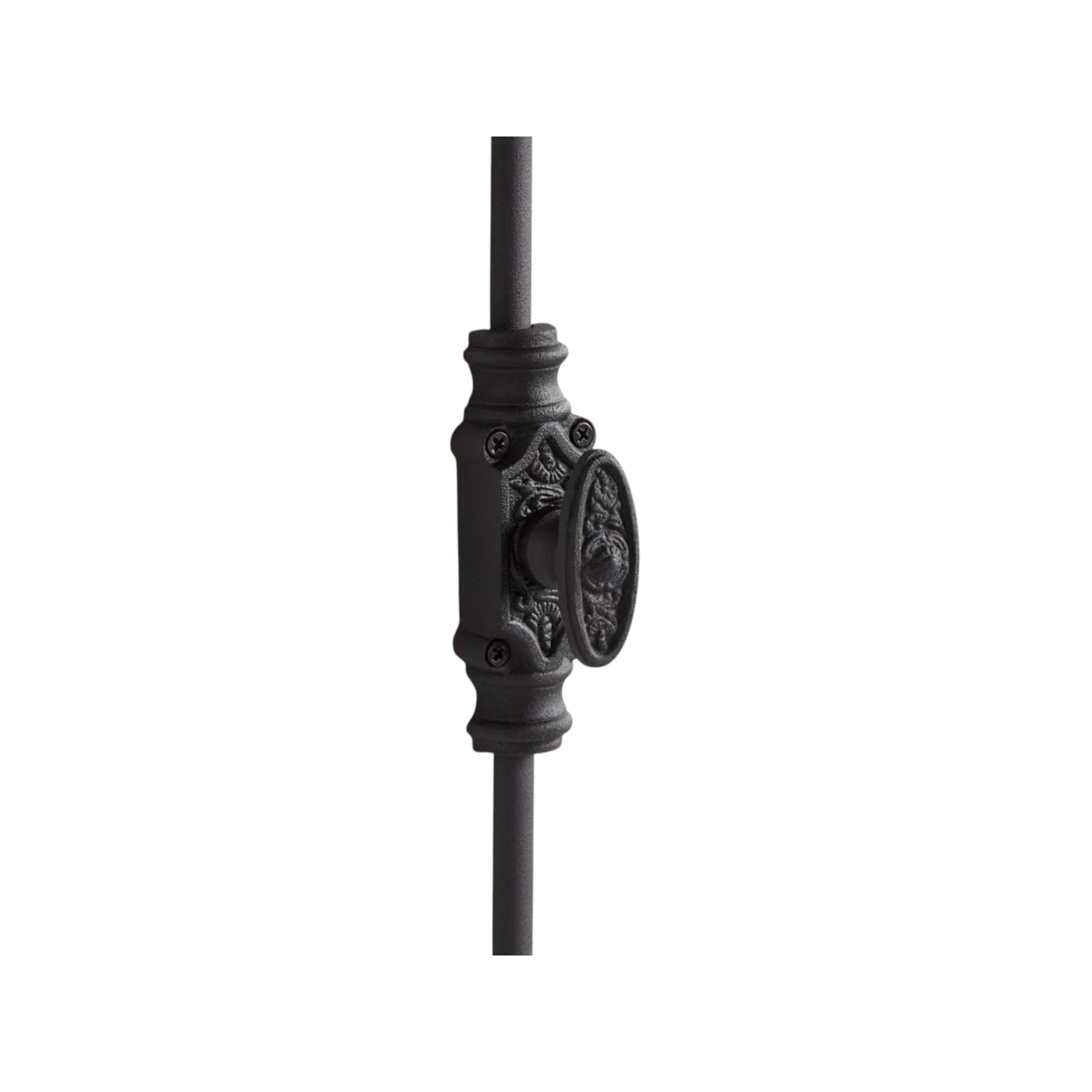 Hamilton Brass Dalston Cabinet Iron Cremone/Espagnolette Bolt Hardware 2 feet Textured Matt Black Up to 2 feet Cabinets