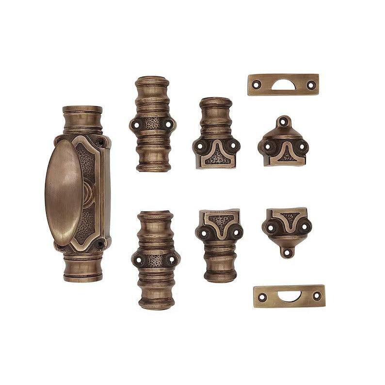Hamilton Brass Stepney Door Brass Cremone/Espagnolette Bolt 9 feet Antique Brass Lacquered Up to 9 feet Doors