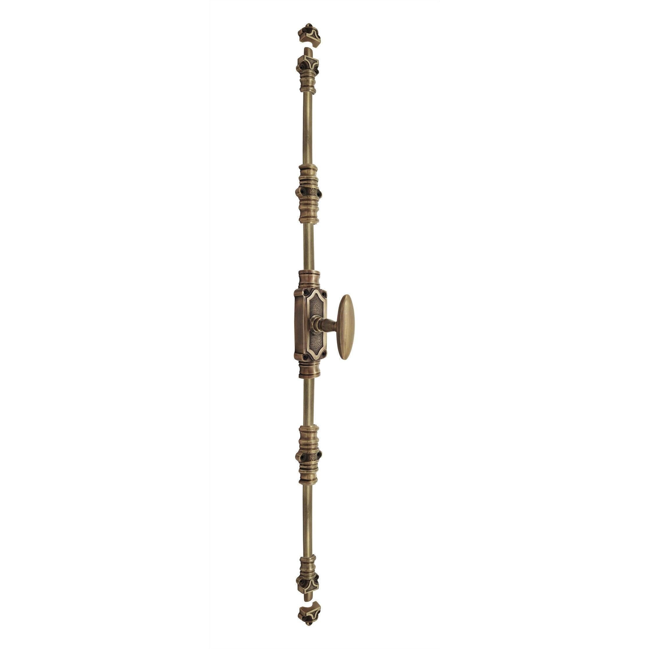 Hamilton Brass Stepney Door Brass Cremone/Espagnolette Bolt 9 feet Antique Brass Lacquered Up to 9 feet Doors