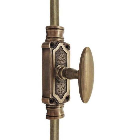 Hamilton Brass Stepney Door Brass Cremone/Espagnolette Bolt 9 feet Antique Brass Lacquered Up to 9 feet Doors