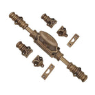 Hamilton Brass Stepney Door Brass Cremone/Espagnolette Bolt 9 feet Antique Brass Lacquered Up to 9 feet Doors